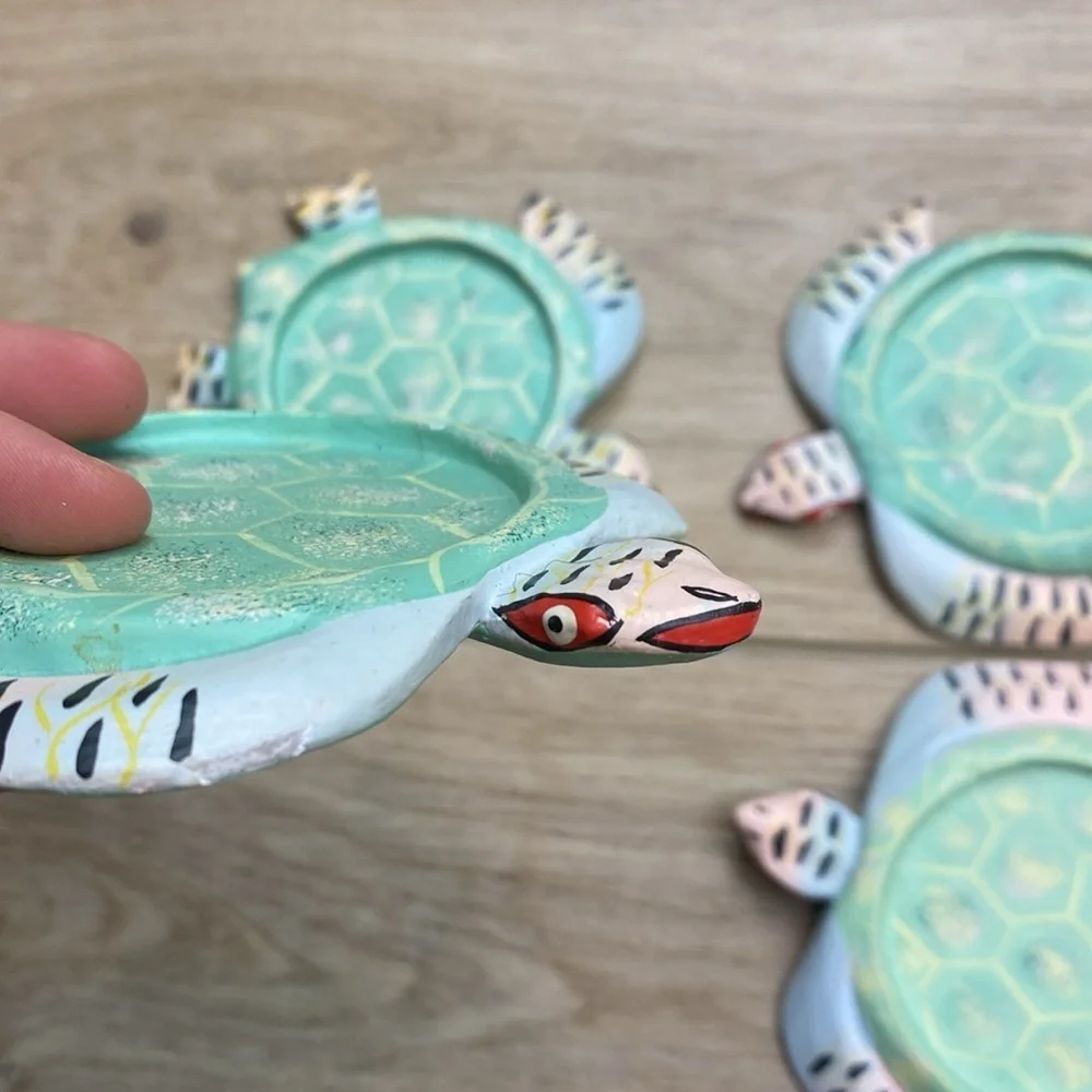 Hand Painted‎ Turtle Coasters